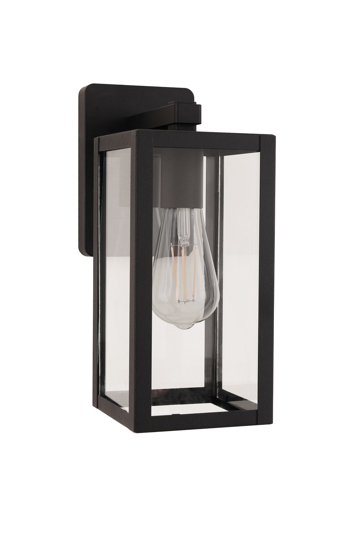 ZA7104-TB - Harris 1 Light 12.13" High Outdoor Wall Lantern - Textured Black