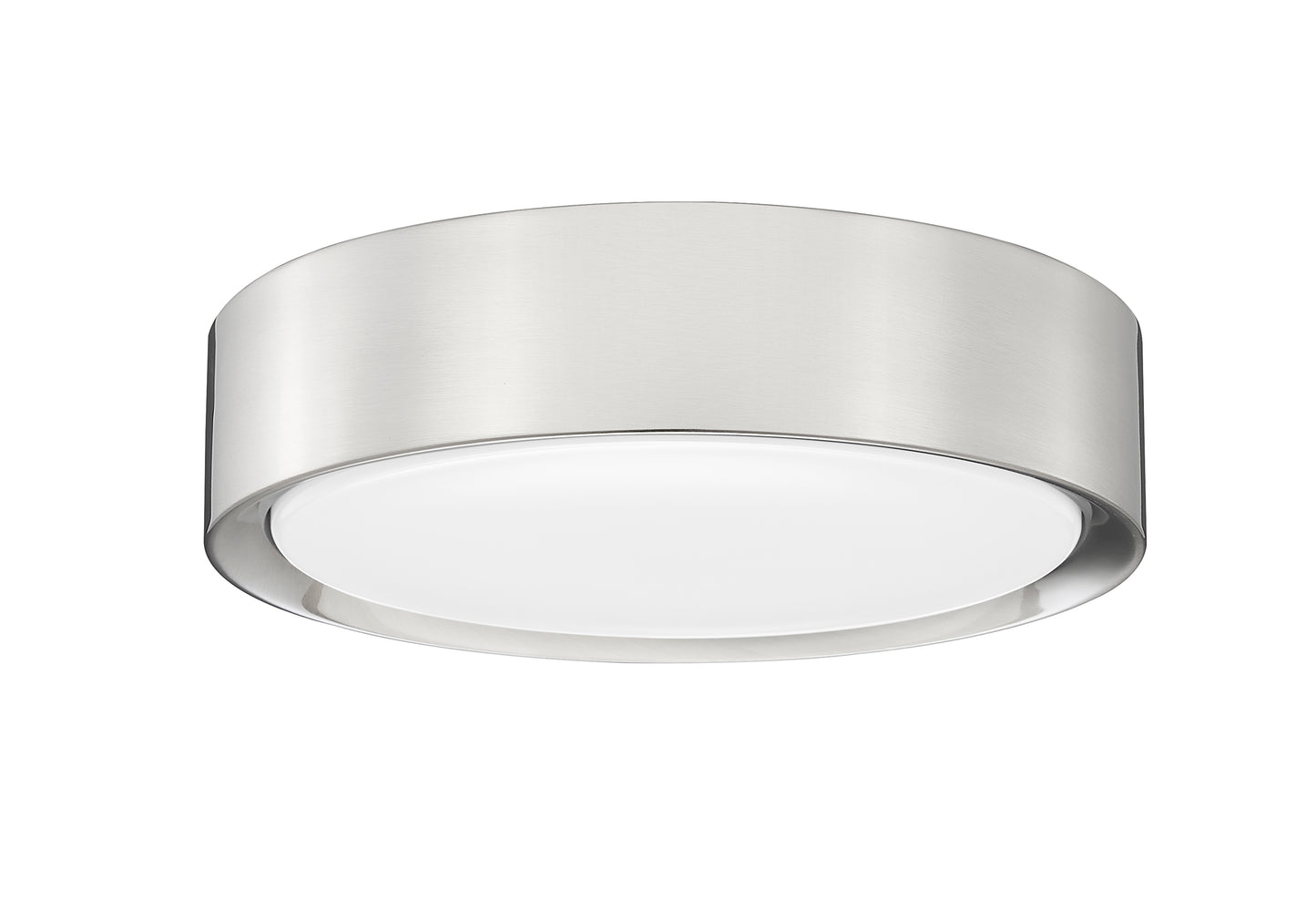 1014F12-BN-LED - Kawan 1 Light Flush 12" Mount - Brushed Nickel