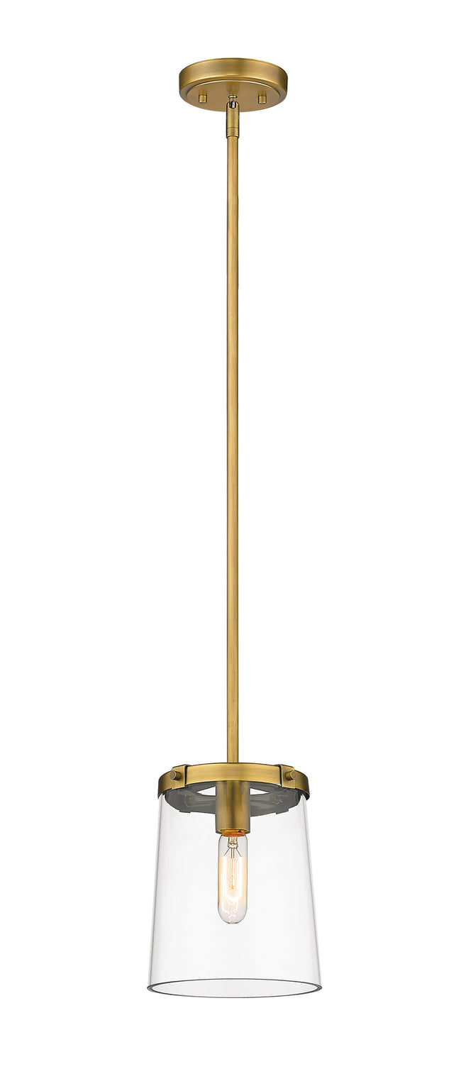 3032MP-RB - Callista 1 Light 8" Pendant - Rubbed Brass