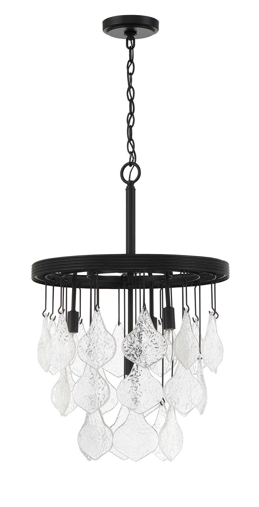 P980FB4 - Vesi 4 Light 18" Wide Pendant - Flat Black
