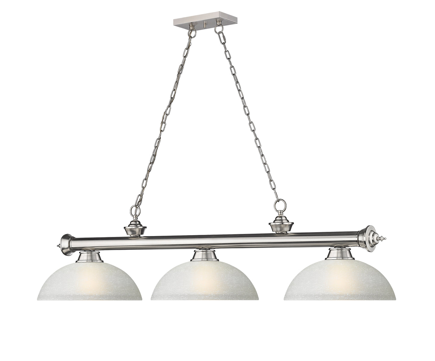 2306-3BN-DWL14 - Cordon 3 Light 57" Billiard - Brushed Nickel