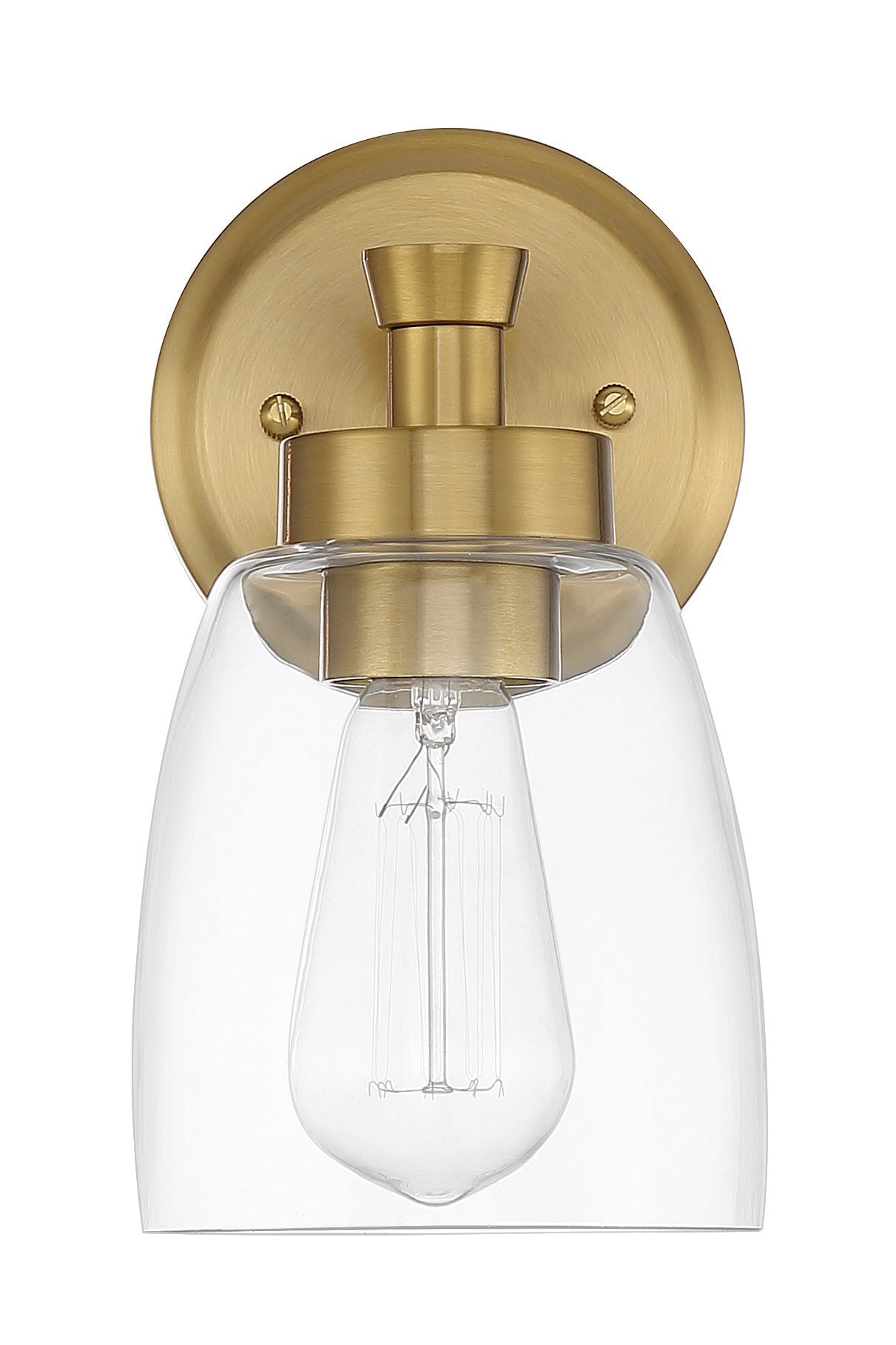 12705SB1 - Henning 1 Light 9.25" High Wall Sconce - Satin Brass