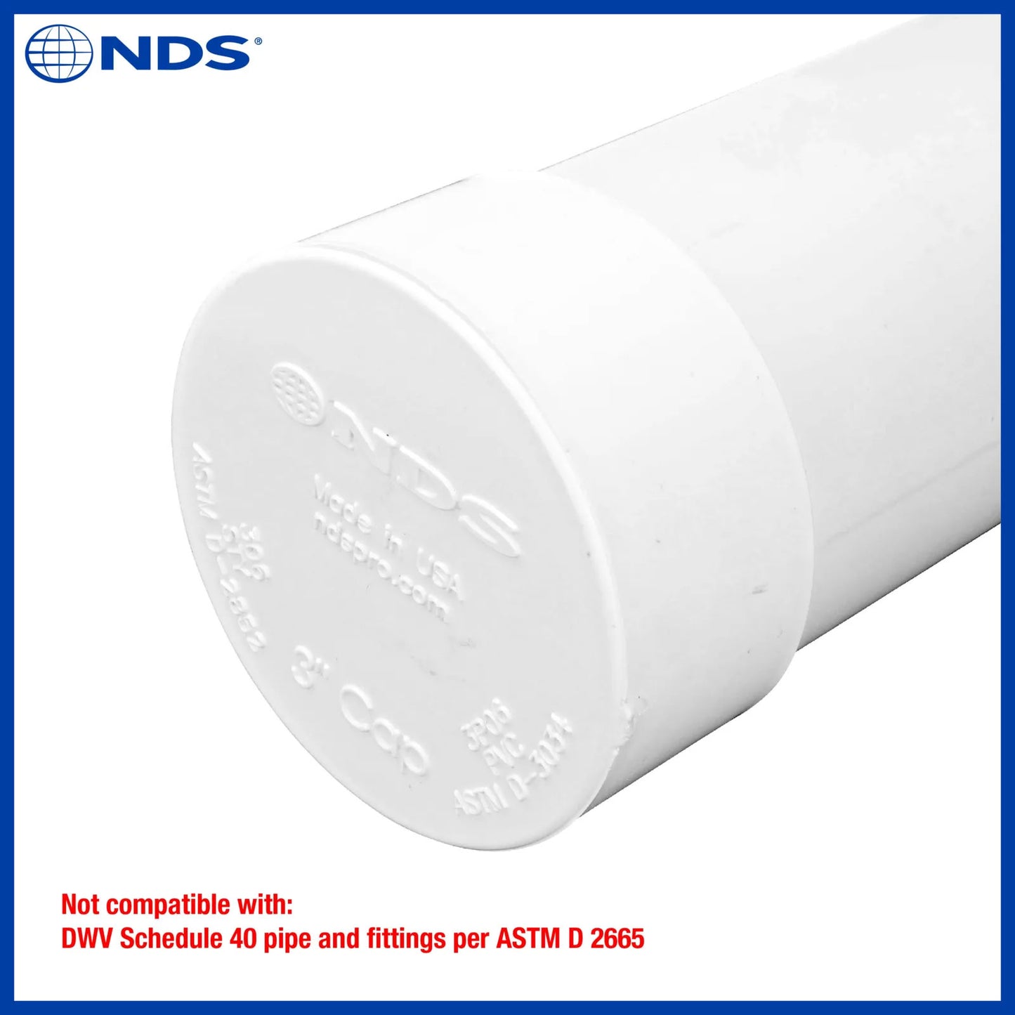 3P06 - 3" PVC Sewage & Drainage Cap