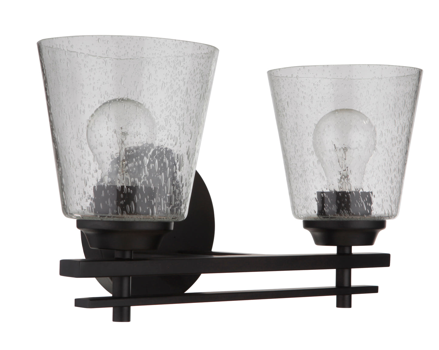 19616FB2 - Drake 2 Light 16" Wide Vanity Light - Flat Black