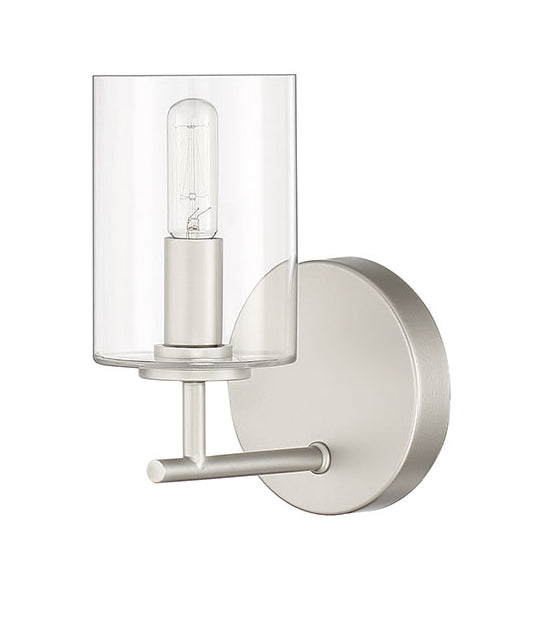 55661-SN - Hailie 1 Light 8.5" High Wall Sconce - Satin Nickel
