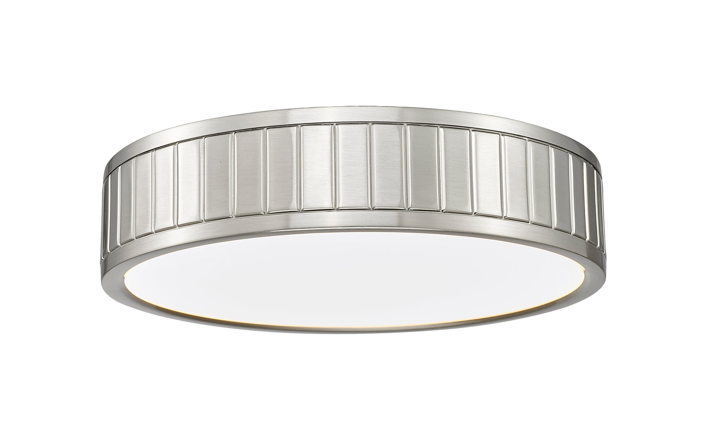 1005F12-BN-LED - Madison 1 Light Flush 12" Mount - Brushed Nickel