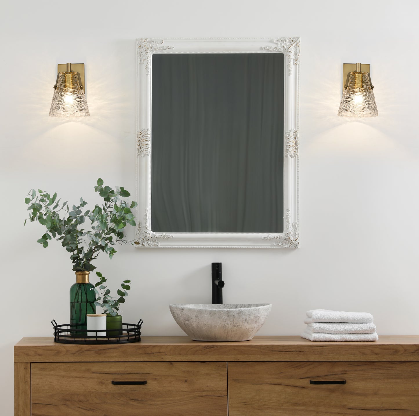 1101-1S-MGLD - Analia 1 Light Wall 9" Sconce - Modern Gold