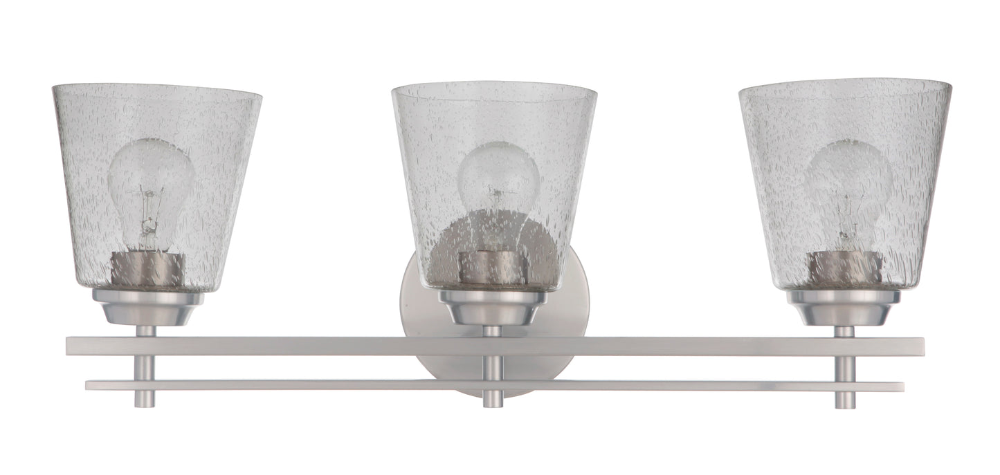 19624BNK3 - Drake 3 Light 24" Wide Vanity Light - Brushed Nickel