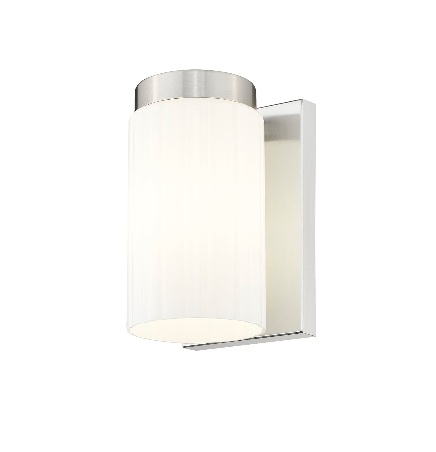 746-1S-BN - Burk 1 Light Wall 7" Sconce - Brushed Nickel