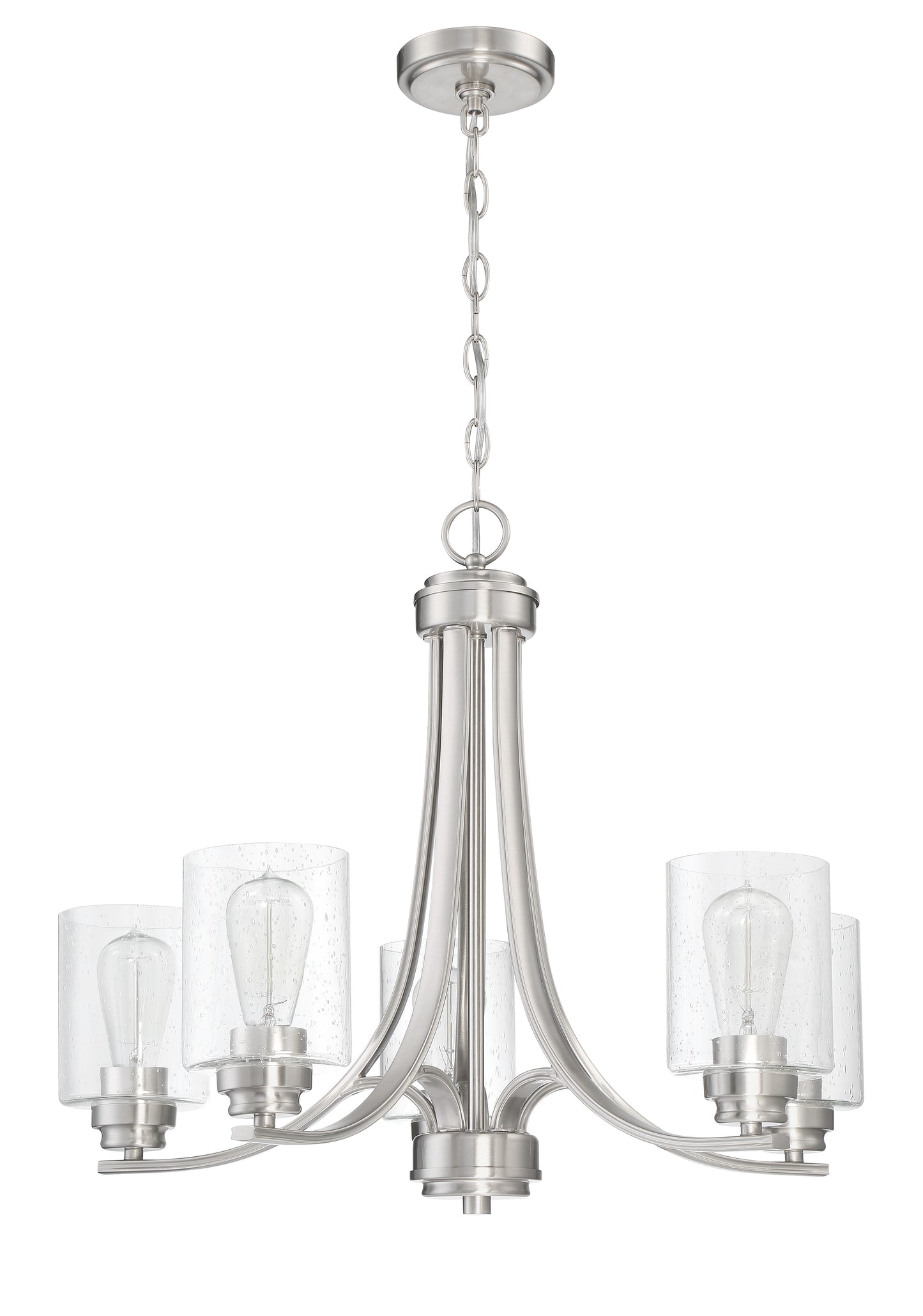 50525-BNK - Bolden 5 Light 24" Wide Chandelier - Brushed Nickel