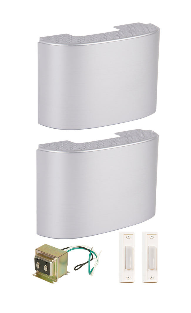 CK2002-BN - Builder Chime 8.25" High 2 Chime kit - Brushed Nickel