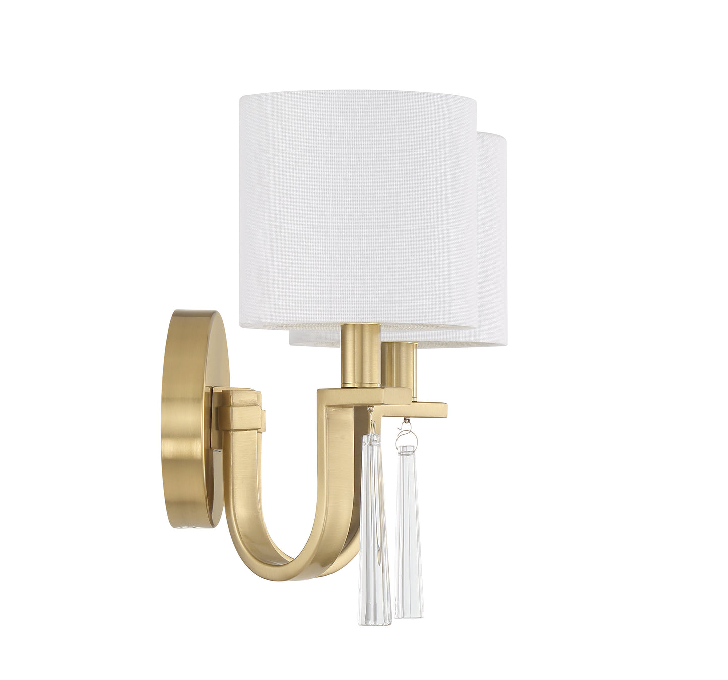 58262-SB - Fortuna 2 Light 11" High Wall Sconce - Satin Brass