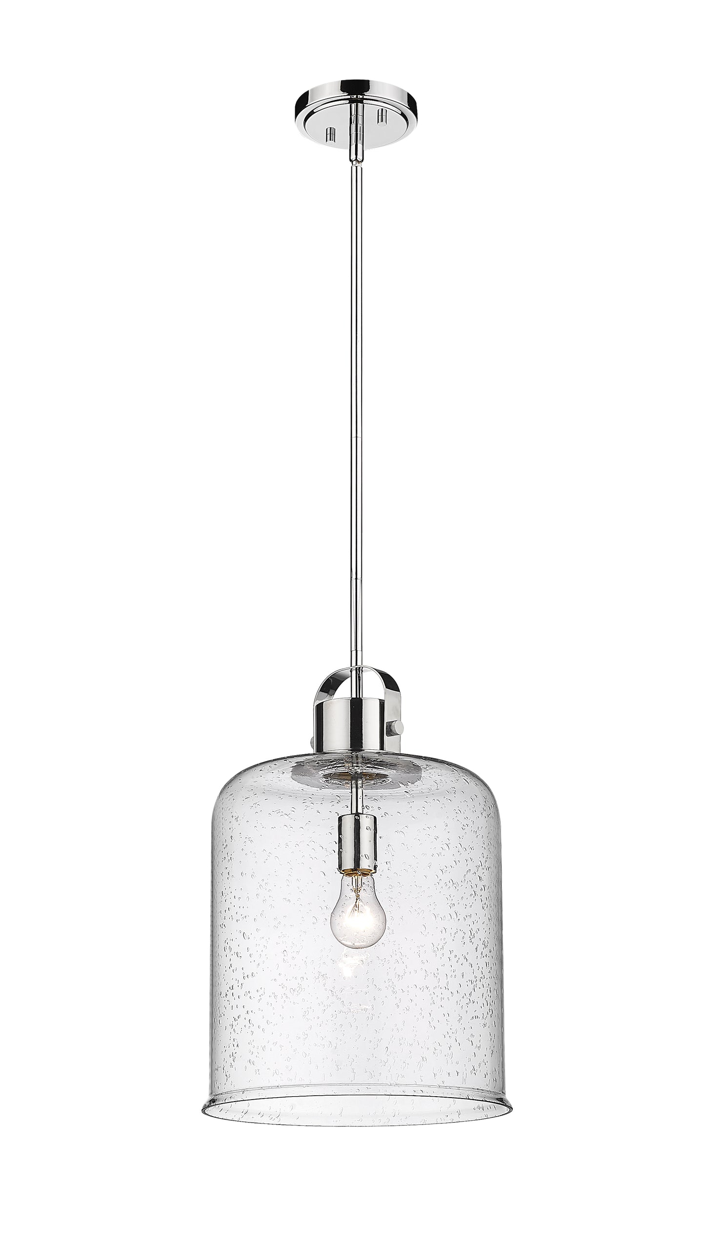 340P12-CH - Kinsley 1 Light 12" Pendant - Chrome