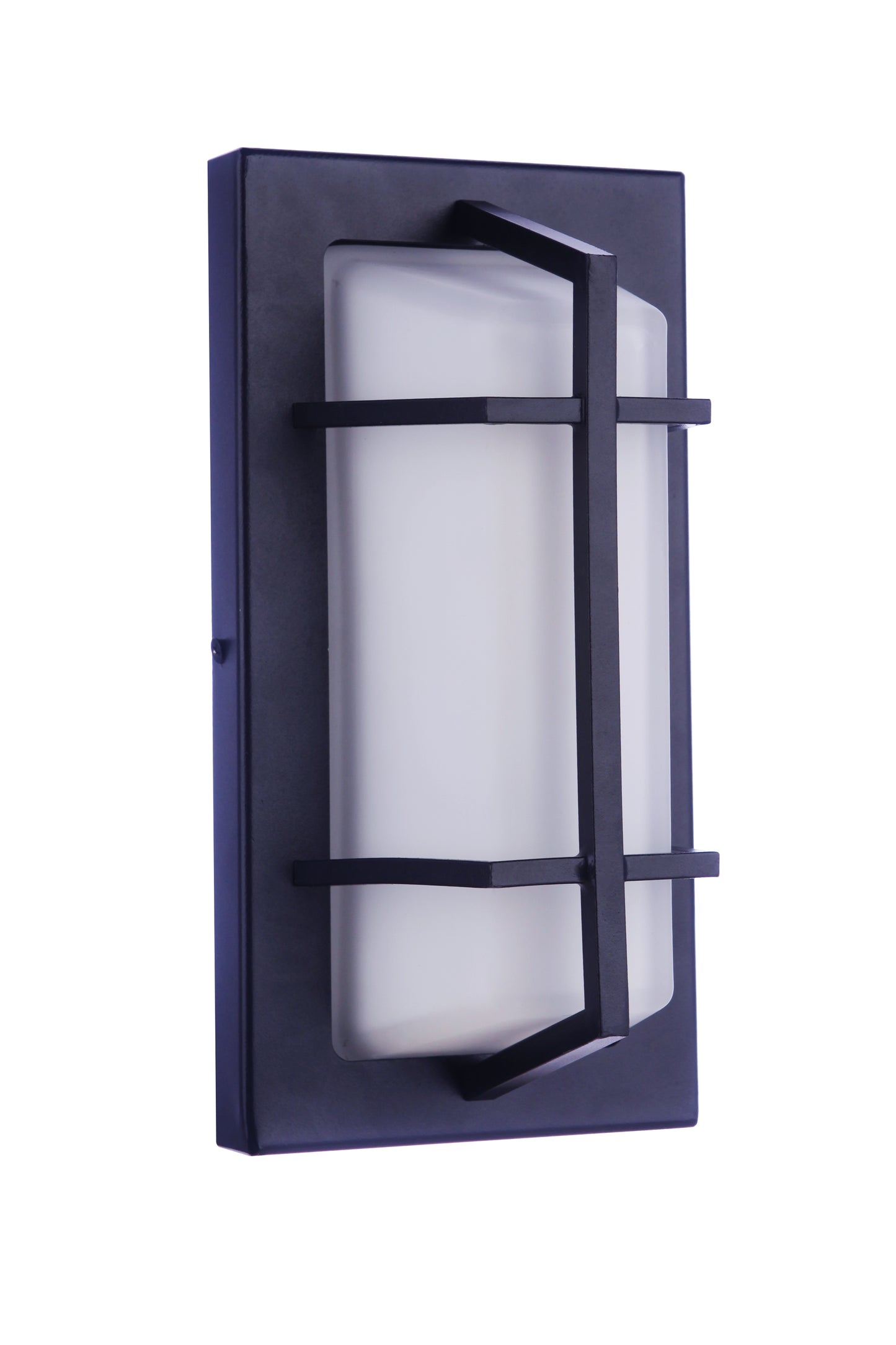 ZA6102-TB - Bulkhead Rectangular 1 Light 10" High Outdoor Wall/Ceiling Mount - Textured Black