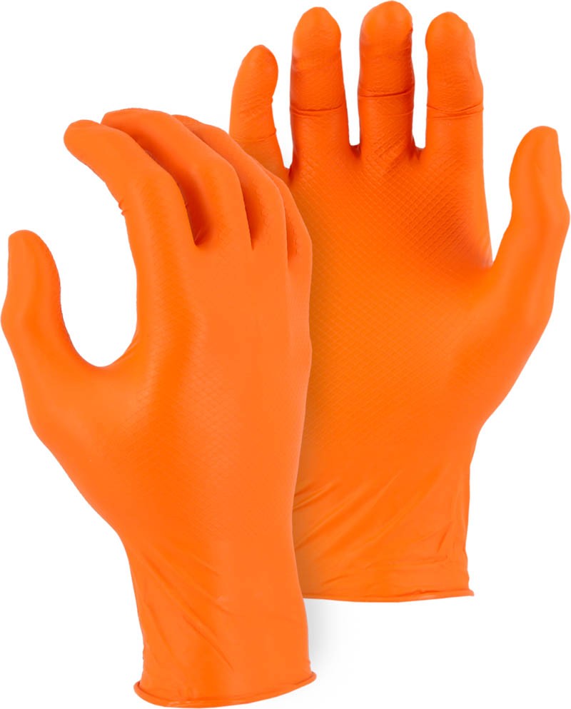 Super Grip Exam Grade Disposable Gloves with Diamond Grip Pattern