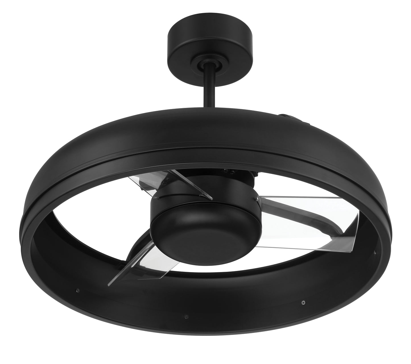 TYL24FB3-NWF - Taylor 18" Fandelier Indoor/Outdoor no Wifi 20" 3 Blade Indoor Outdoor Ceiling Fan with Light Kit - Flat Black