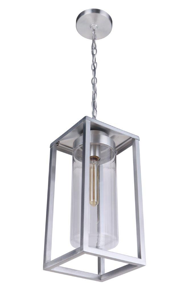 ZA4821-SA - Neo 1 Light 7.88" Wide Outdoor Pendant - Satin Aluminum