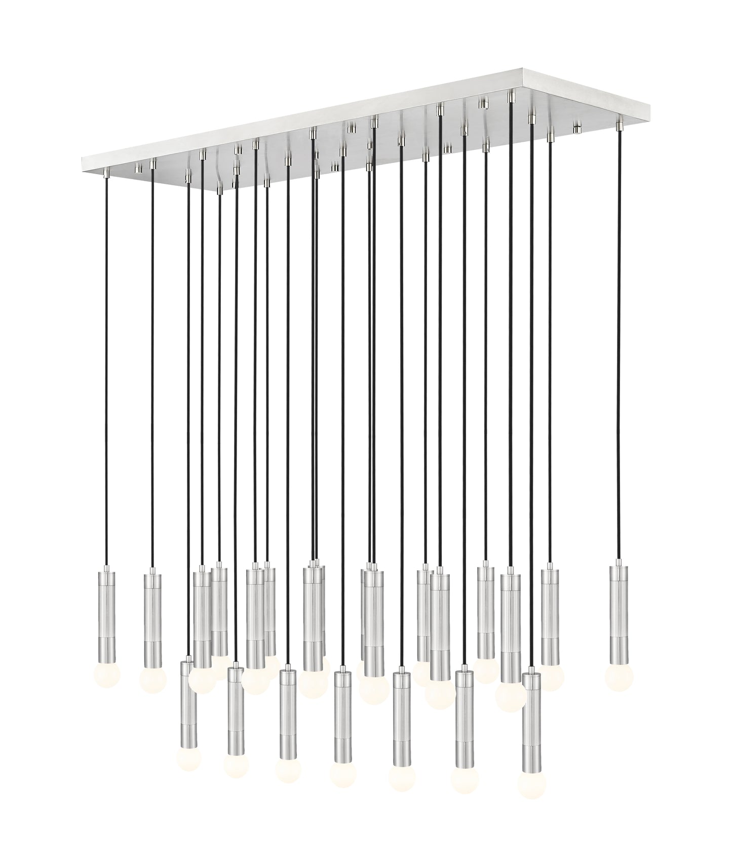 1956P-23L-BN - Stari 23 Light Linear 54" Chandelier - Brushed Nickel