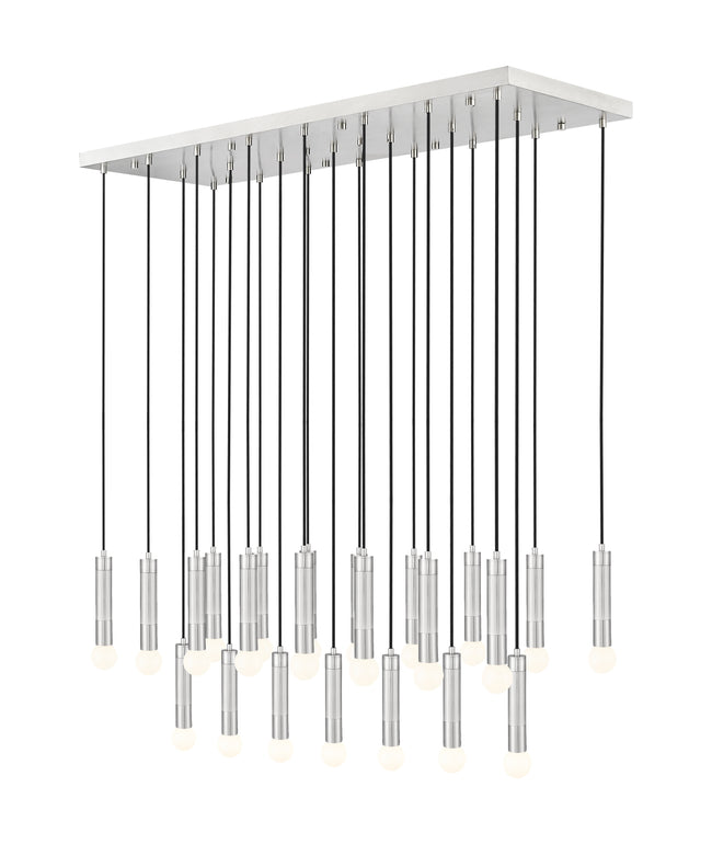 1956P-23L-BN - Stari 23 Light Linear 54" Chandelier - Brushed Nickel