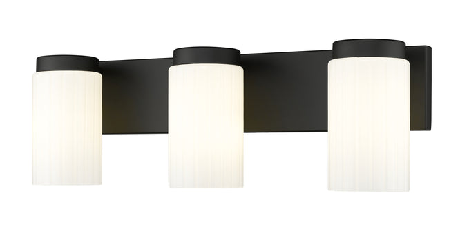 746-3V-MB - Burk 3 Light 22" Vanity - Matte Black