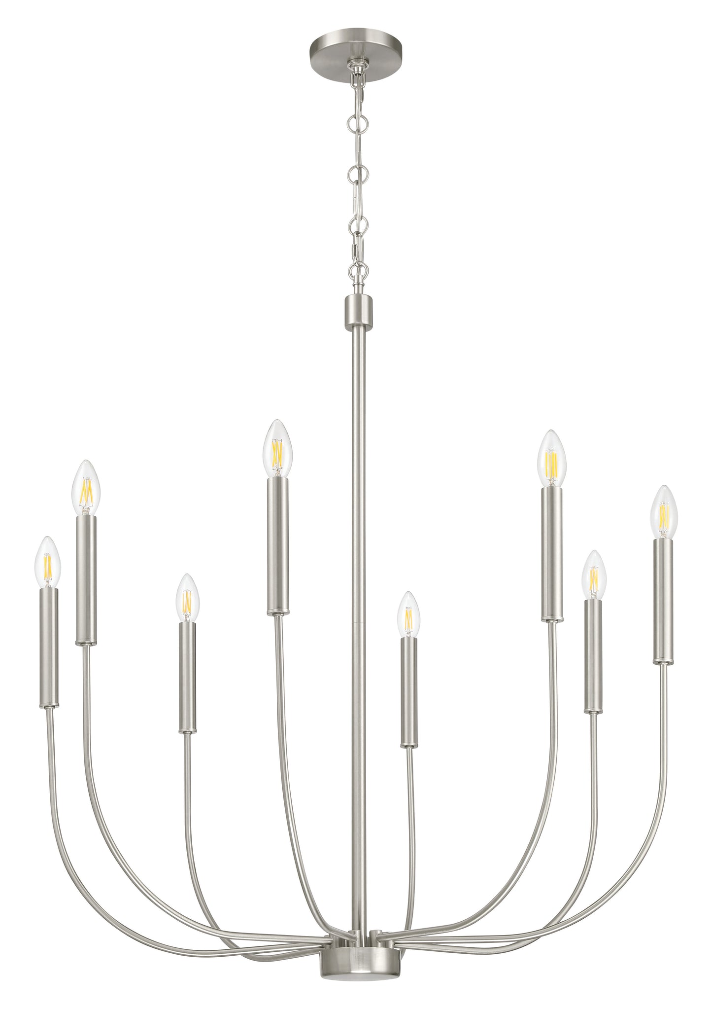 59828-BNK - Traci 8 Light 31" Wide Chandelier - Brushed Nickel