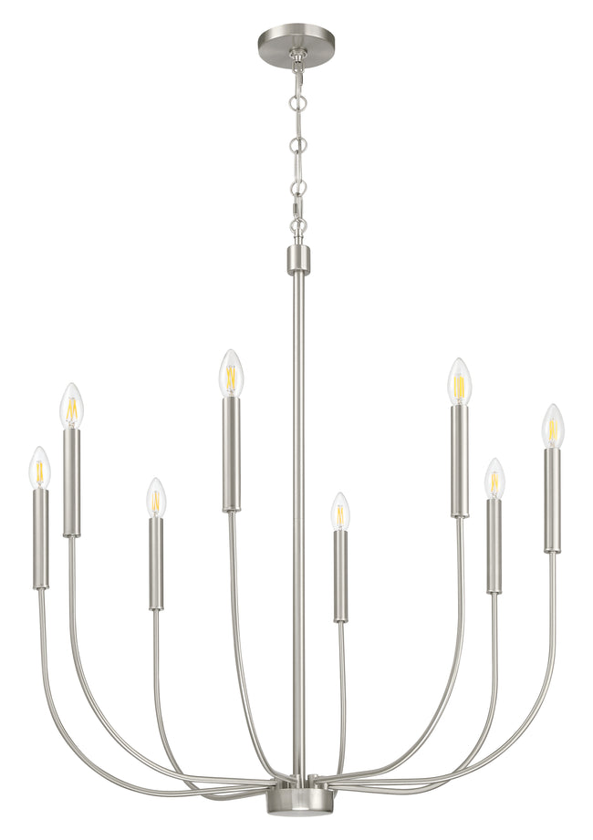 59828-BNK - Traci 8 Light 31" Wide Chandelier - Brushed Nickel