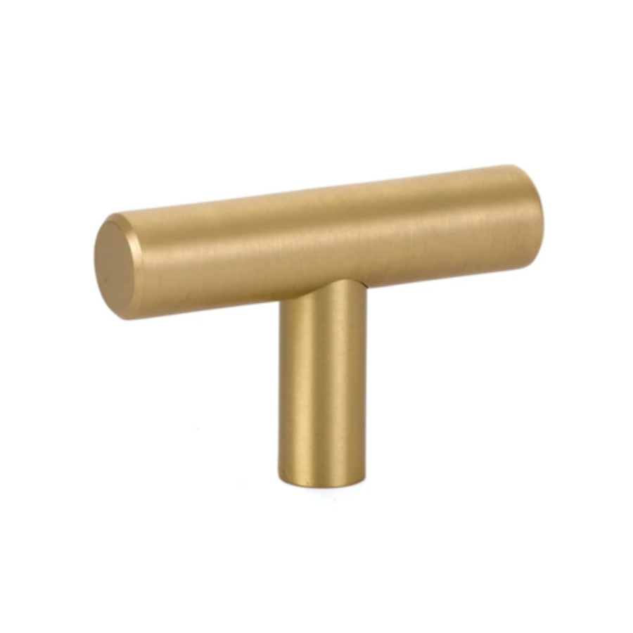 86357US4 - Mid Century Modern - 2" Long Bar Knob - Satin Brass