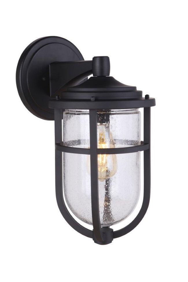 ZA4714-MN - Voyage 1 Light 16" High Outdoor Wall Lantern - Midnight