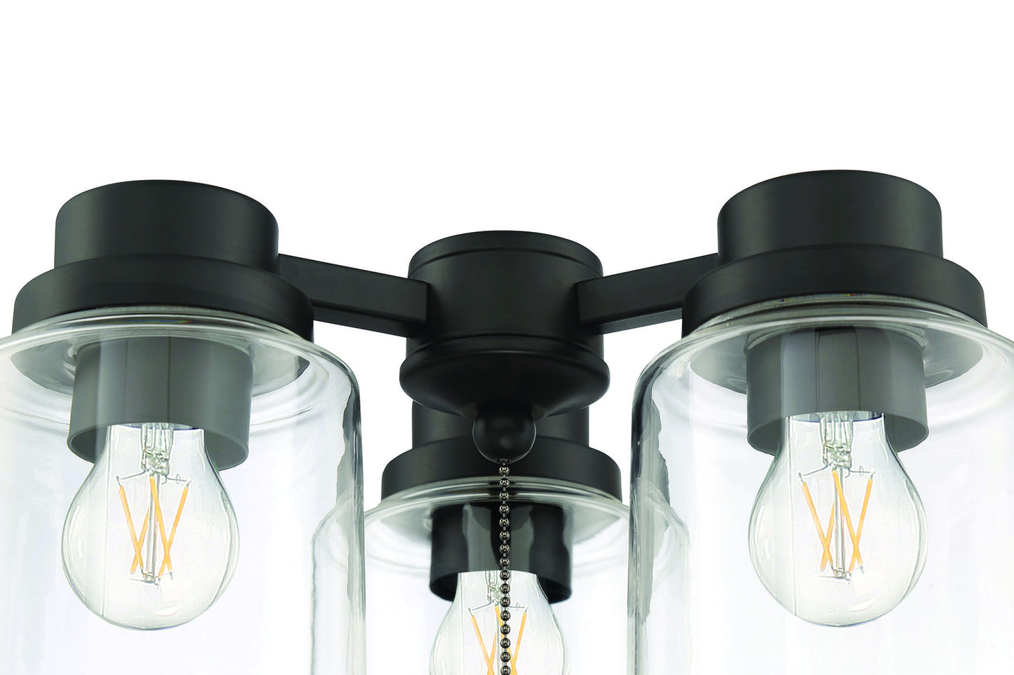LK301102-FB-LED - 3 Light Universal Light Kit in Flat Black