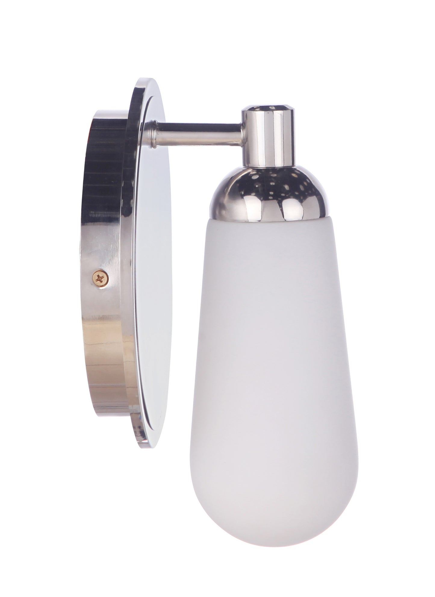 13107BNKPLN1 - Riggs 1 Light 9" High Wall Sconce - Brushed Polished Nickel / Polished Nickel
