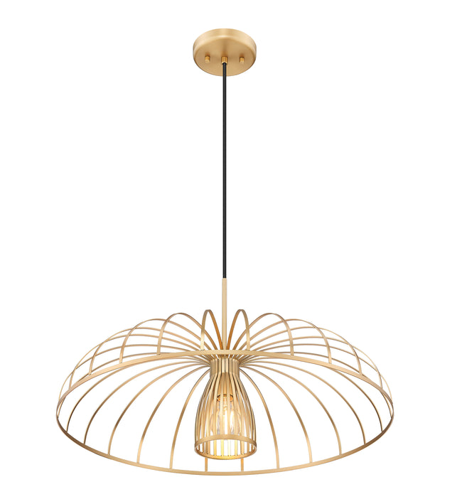 623P24-MGLD - Valencia 1 Light 24" Pendant - Modern Gold