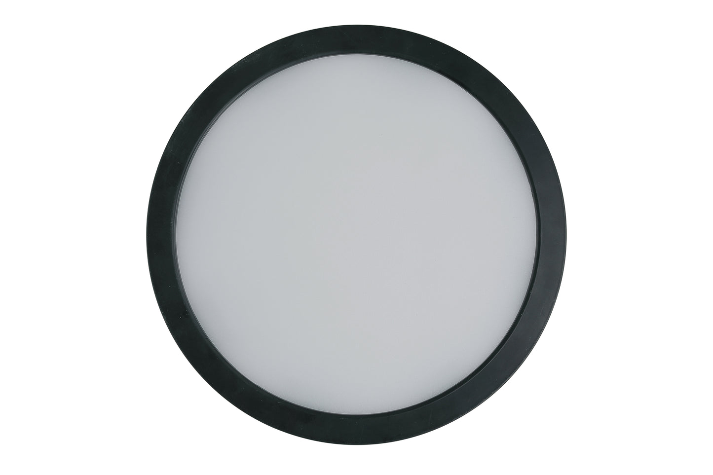 X9409-FB-LED-5CCT - Slim Line II 1 Light 9" Wide Flush Mount - Flat Black