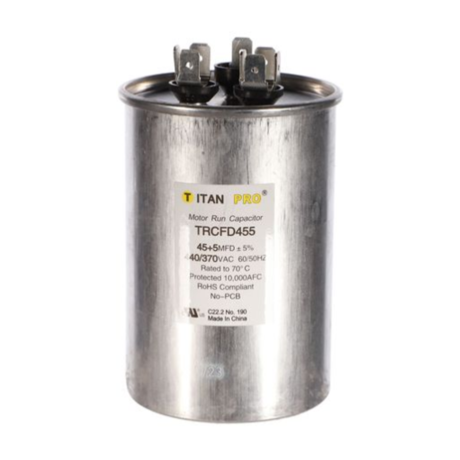 TRCFD455 - TITAN PRO CAPACITOR 45+5 MFD 440/370V ROUND