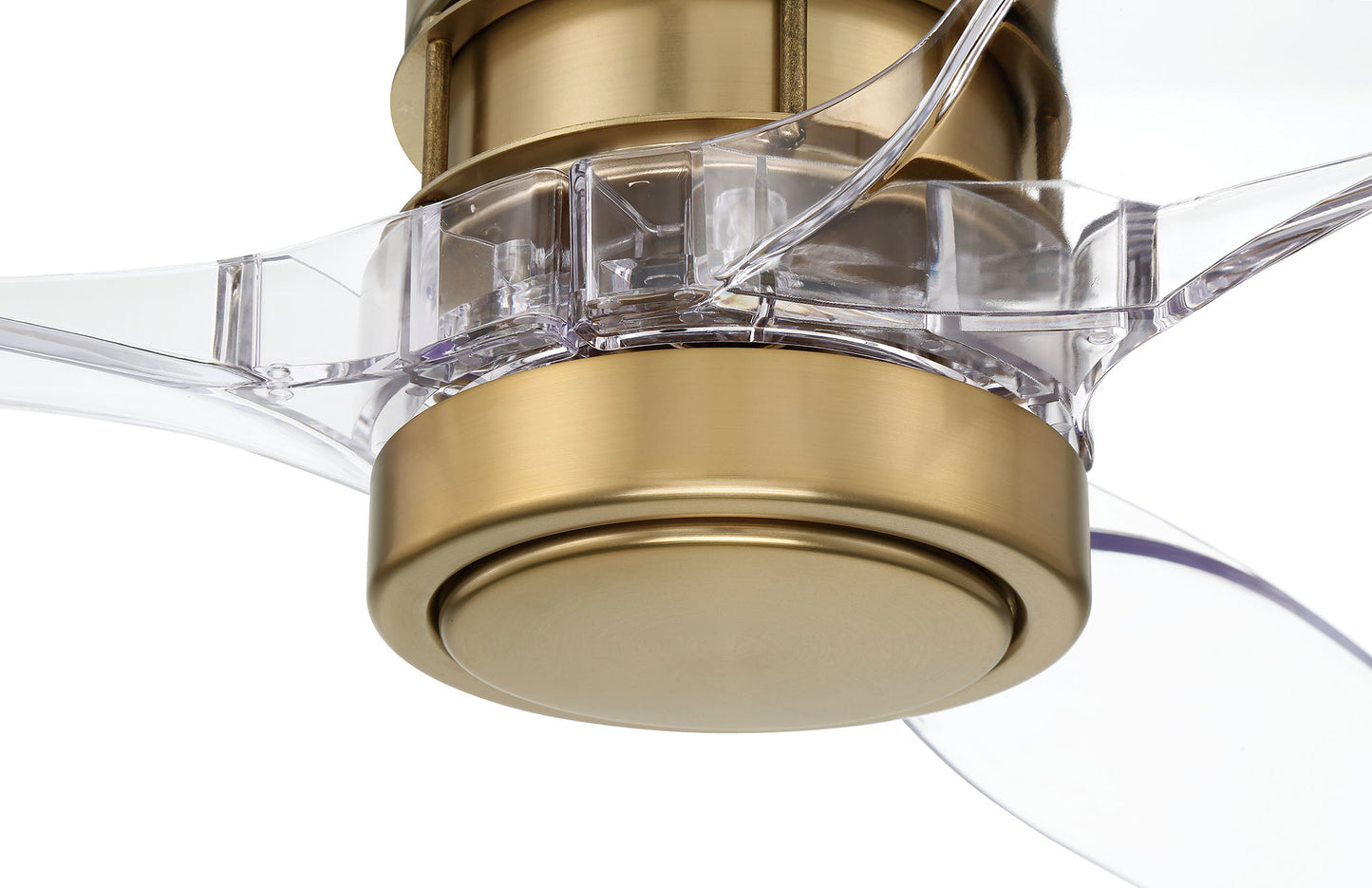 SON52SB3-CAP-NWF - Sonnet WiFi 52" Ceiling Fan no Wifi 52" 3 Blade Ceiling Fan with Light Kit - Satin Brass