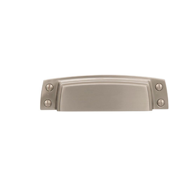 BP55318G10 - Highland Ridge 3 1/2" Center-to-Center Cup Pull - Satin Nickel