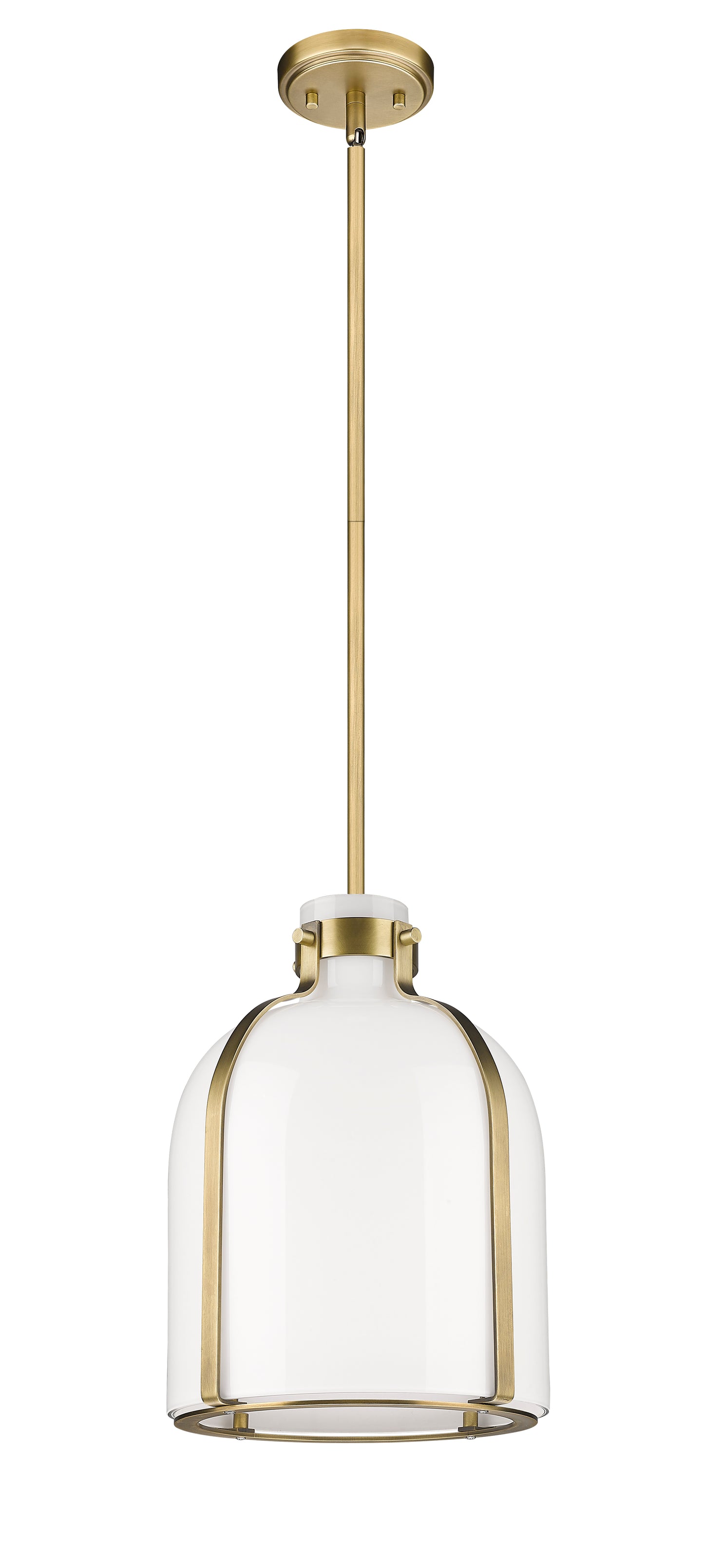 818-9RB - Pearson 1 Light 10" Pendant - Rubbed Brass