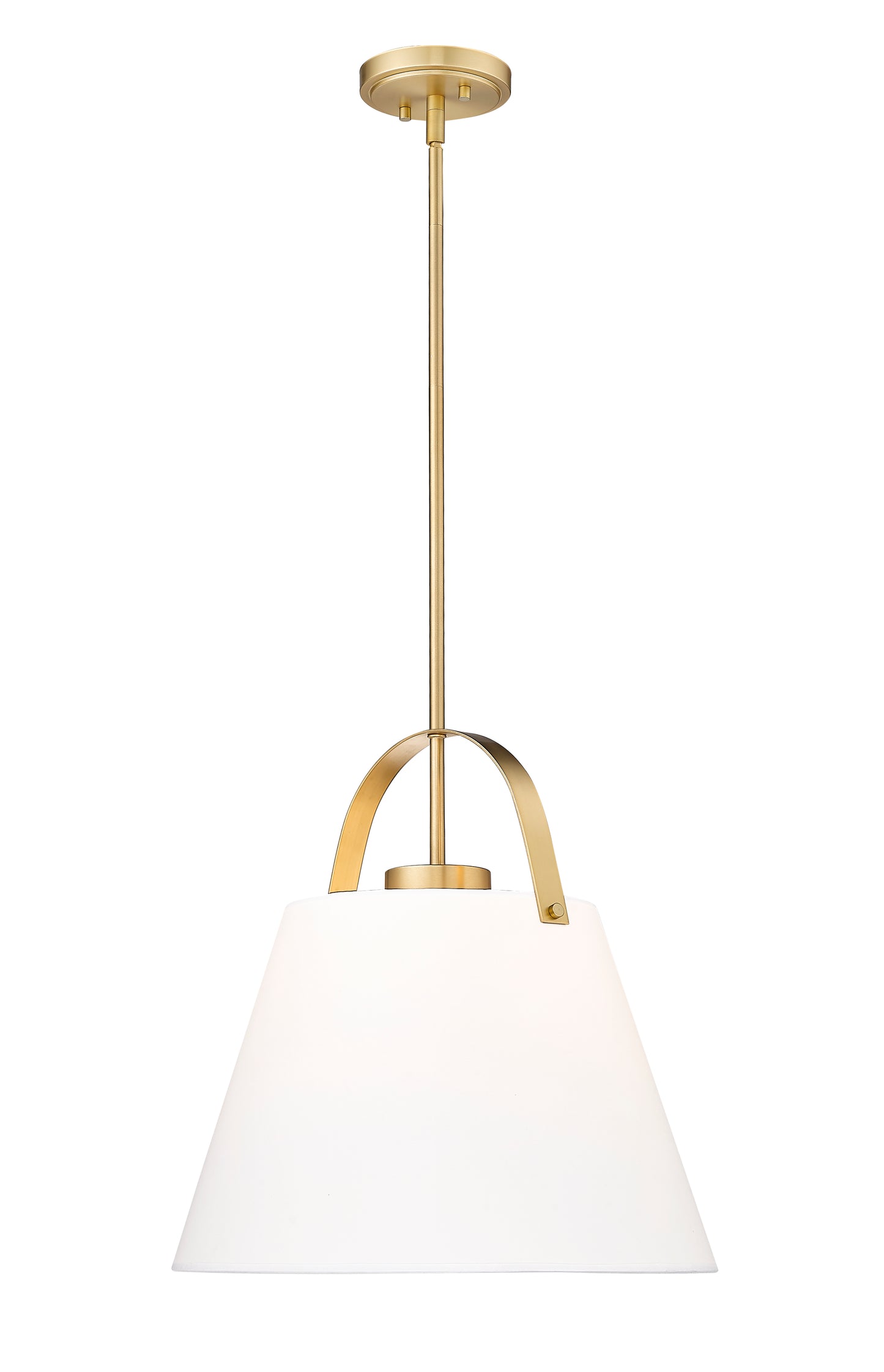 743P18-HBR - Z-Studio 1 Light 18" Pendant - Heritage Brass