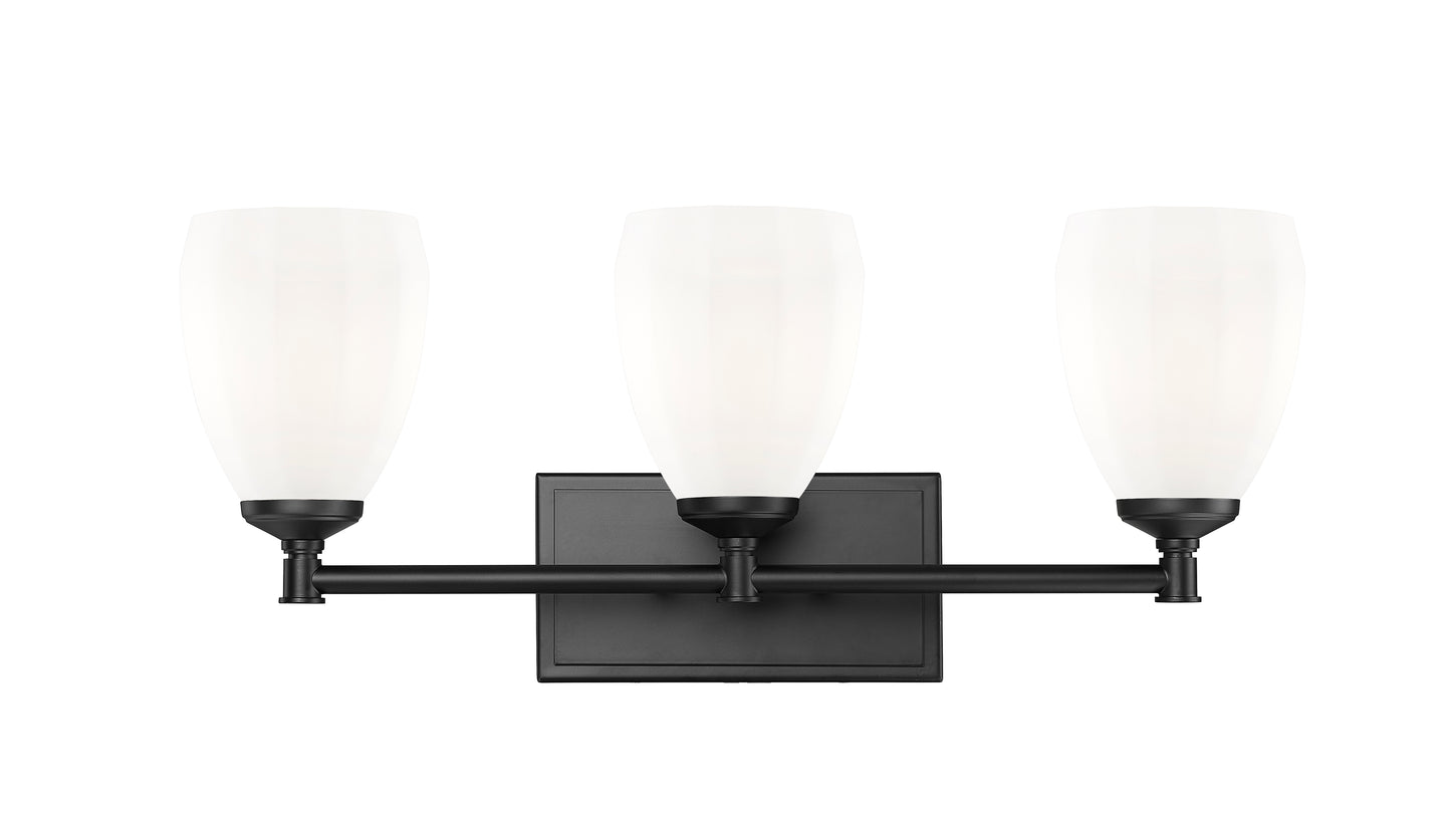 7004-3V-MB - Oren 3 Light 24" Vanity - Matte Black