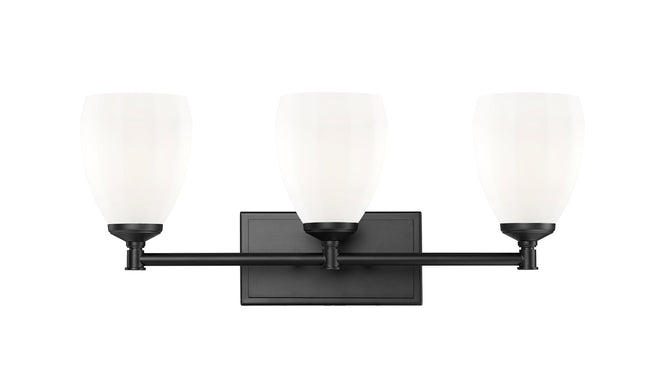 7004-3V-MB - Oren 3 Light 24" Vanity - Matte Black