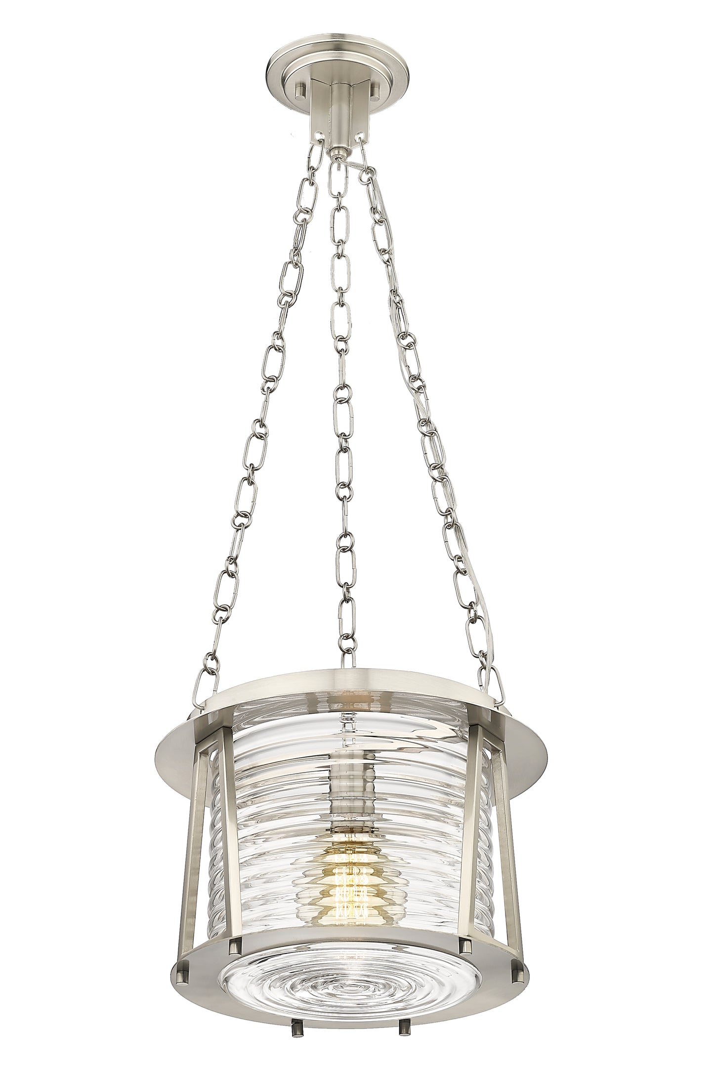 7503P13-BN - Cape Harbor 1 Light 13" Pendant - Brushed Nickel