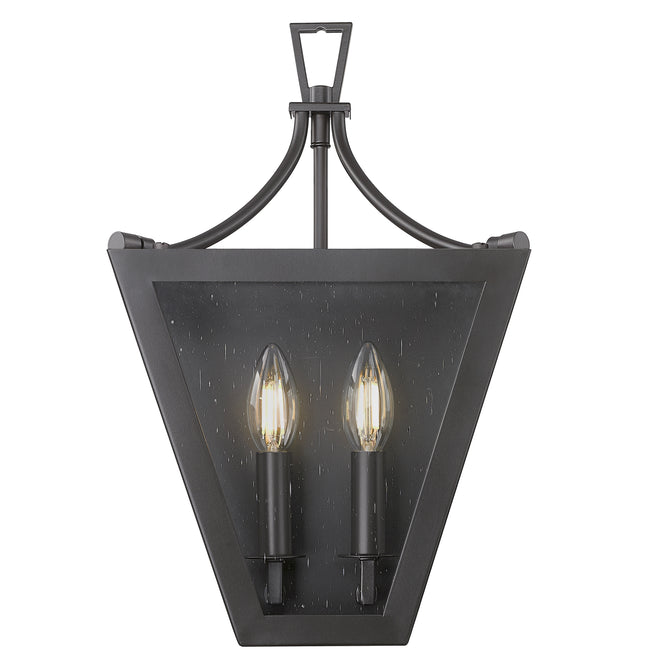 1961-2S-IO - Montalcino 2 Light Wall 17" Sconce - Iron Ore