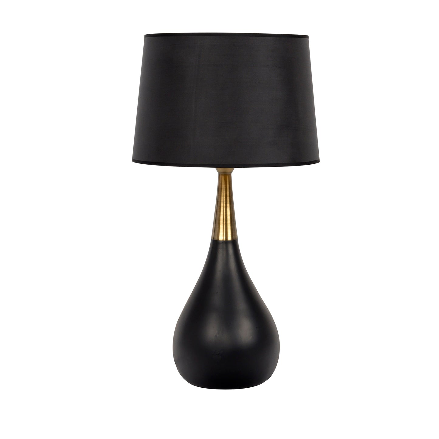 86222 - 1 Light 33" High Table Lamp - Flat Black Satin Brass