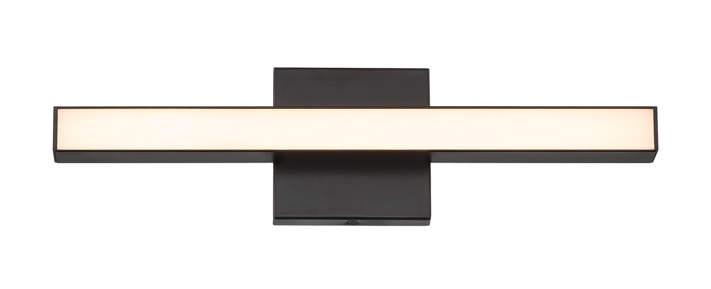 10118FB-LED - Trim 1 Light 18" Wide LED Vanity Light - Flat Black