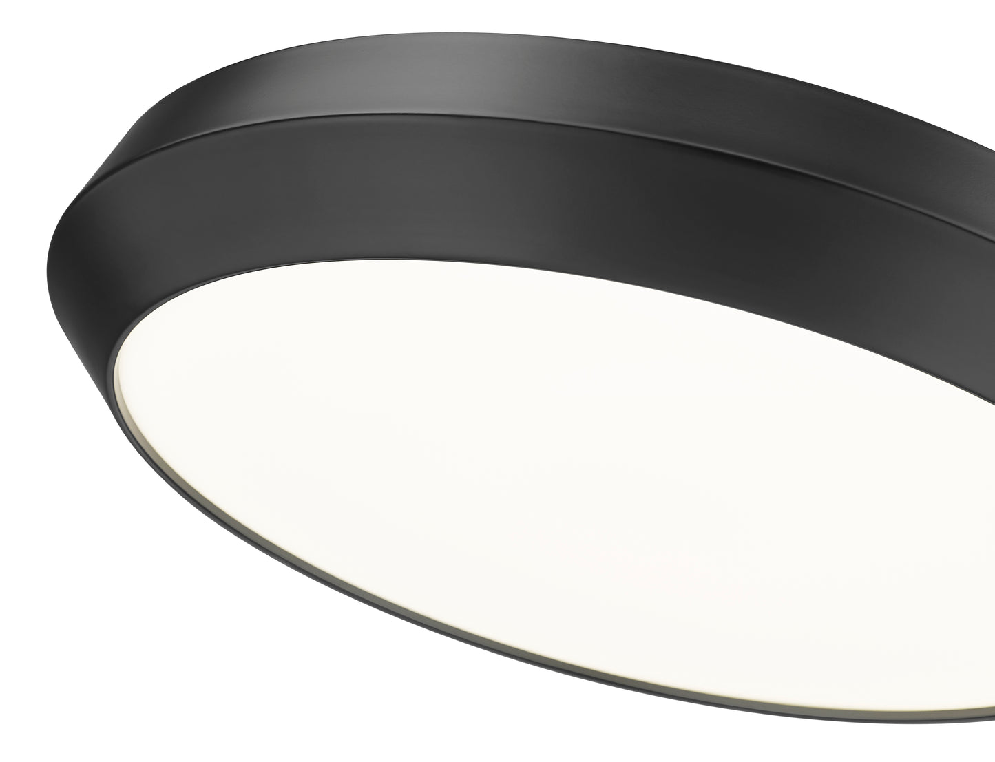 7701F20-MB-LED - Quasars 1 Light Flush 20" Mount - Matte Black