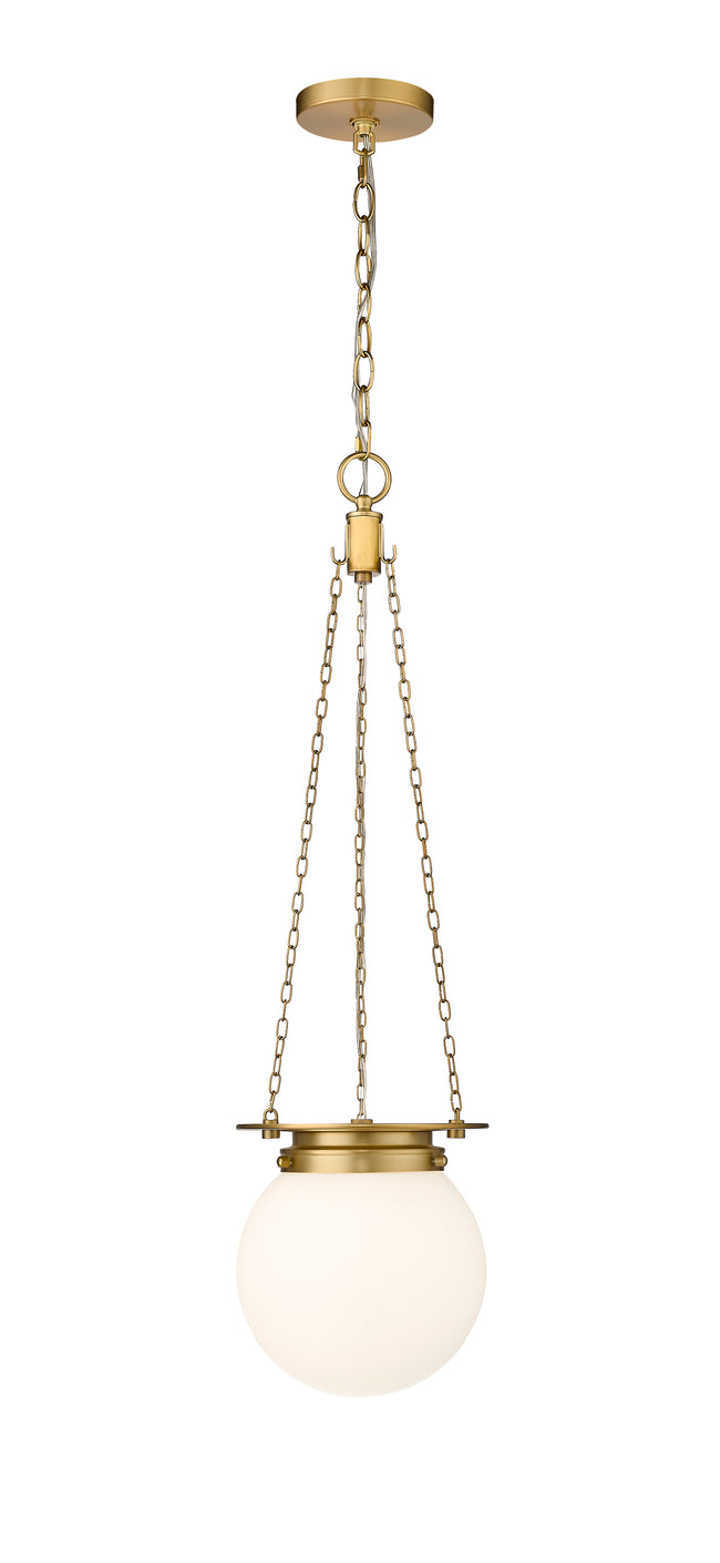 7505P9-HBR - Calhoun 1 Light 9" Pendant - Heritage Brass