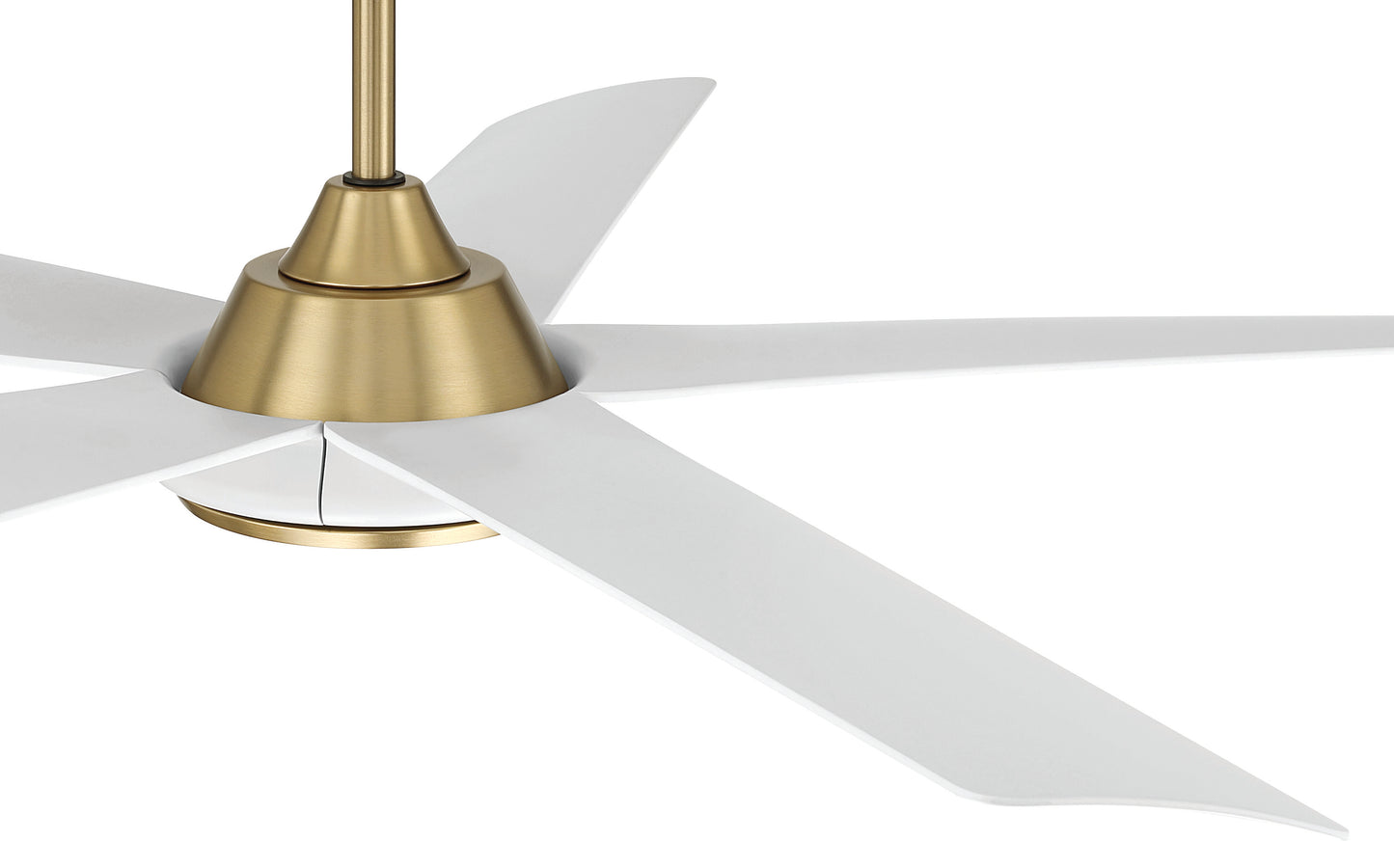 FRY52SBW5 - Frye 52" 5-Blade Indoor ceiling Fan 52" 5 Blade Ceiling Fan with Light Kit - Satin Brass