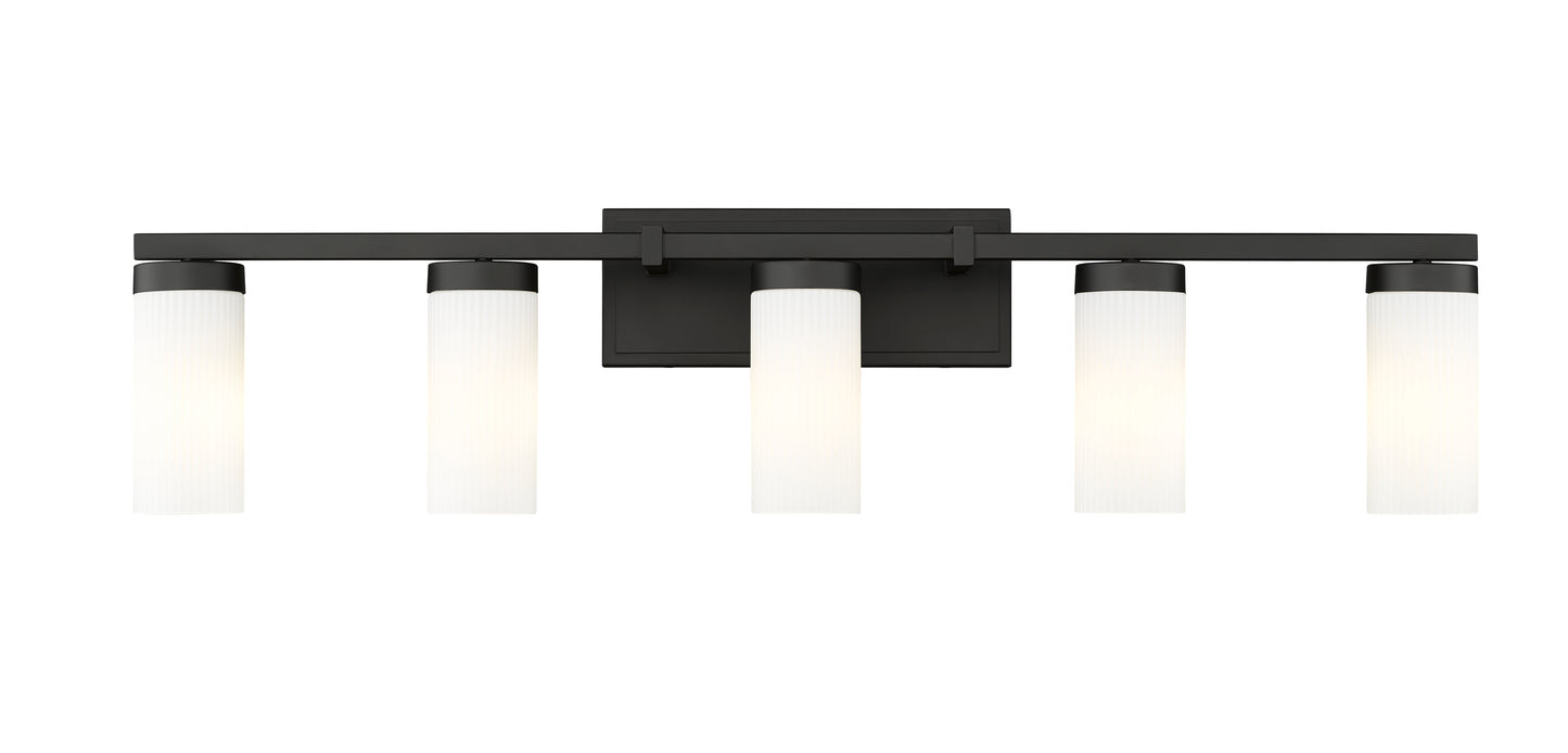 3044-5V-MB - Danica 5 Light 39" Vanity - Matte Black