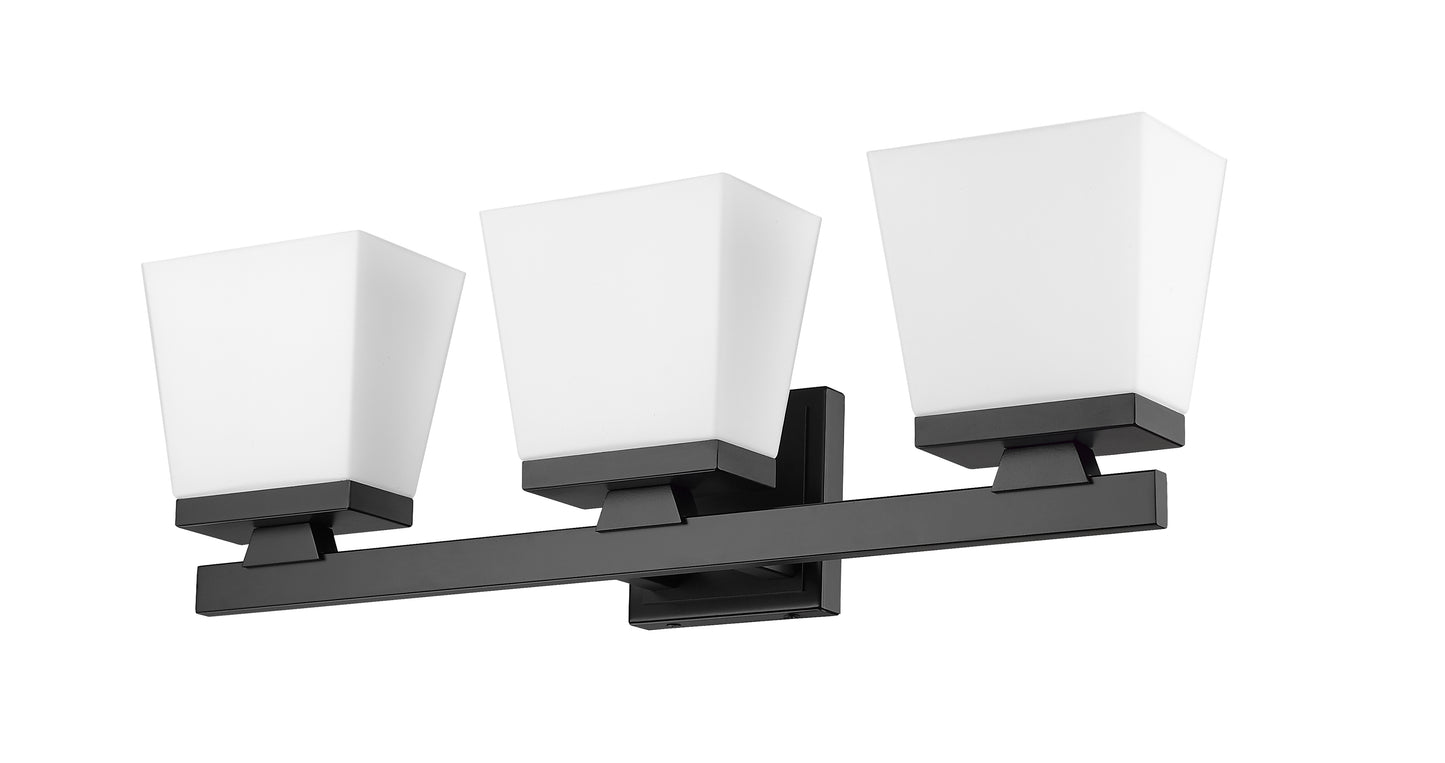 1937-3V-MB - Astor 3 Light 23" Vanity - Matte Black