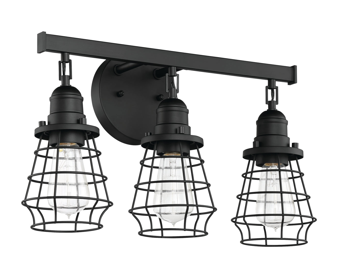 50603-FB - Thatcher 3 Light 19" Wide Vanity Light - Flat Black