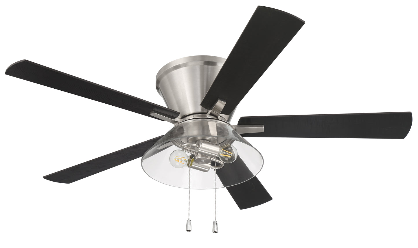 IST52BNK5 - Insight 52" 5 Blade Ceiling Fan with Light Kit - Brushed Nickel
